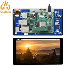 라즈베리 파이 55 인치 2K LCD 디스플레이 1440 × 2560 IPS 터치 스크린 MIPI to HDMI 호환 컴퓨터 PC용, 2.LCD And Case, 1개