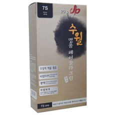 수월 명품 헤어칼라크림 염색약 7S (흑색), 7S(흑색), 1개