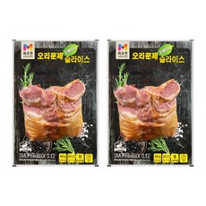 목우촌 오메가3 오리훈제 슬라이스, 400g, 2개