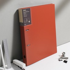 A4 사이즈 서류정리 2구 링 바인더 파일 파일홀더, 1개, 블랙