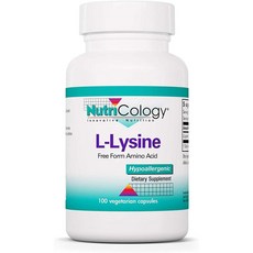 뉴트리콜로지 L-라이신 500mg 캡슐 Nutricology L-Lysine, 1개, 100정