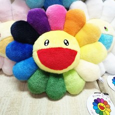 일본정품 카이카이키키 플라워 쿠션 30cm 60cm 인테리어 소품 장식용, 01 레인보우