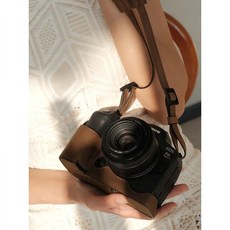 JX캐논 r6 2세대 R50r5R7 케이스 R6Mark2 카메라 가방 eosR10 5D4 가죽 싱글 액세서리