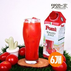 포미 착즙 100% 첨가물 없는 이탈리아산 토마토주스 750ml x 6개, 0.75l