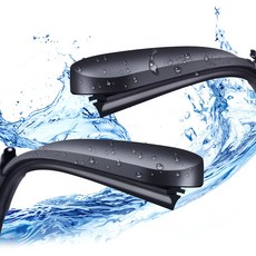 지엠지모터스 ver2 에어로 샤인업 무관절 발수코팅 실리콘 와이퍼, 500mm, 500mm