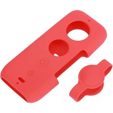 실리콘 액션 카메라 커버 스포츠 모션 보호 케이스 렌즈 액세서리 포함 블랙, Red