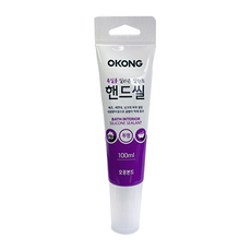 오공 욕실용 핸드씰 100ml 화장실 변기 싱크대 세면대 욕실 욕조 바이오 실리콘 셀프 코킹, 투명 1개입