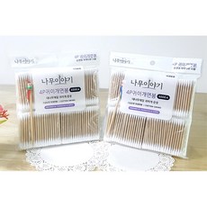 샤워후 귀청소 귀이개 순면 면봉 이어크리너 위생용품, 1개, 400개
