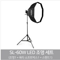 고독스 SL60W+US Octa80+303스탠드세트 /LED 라이트 사진 방송 영상 지속광 유튜버 카메라 조명 제품 쥬얼리 소품 유튜브 촬영조명 개인방송 지속광 조명세트