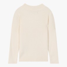  치크 괴정점 공용 부드러운 골지 스웨터 반목폴라 CKKA23T3B 