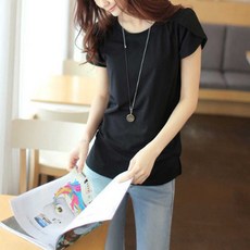 여자 반소매 깔끔 데일리룩 여름 캐주얼 스타일 코디 여성이지웨어 면티 직장인 패션 의류