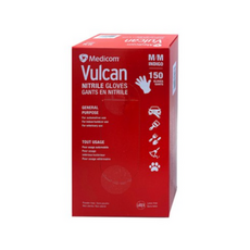 메디컴 불칸 니트릴 장갑 150 매 - 중형 Medicom Vulcan Nitrile Gloves 150ct - Medium, 1개