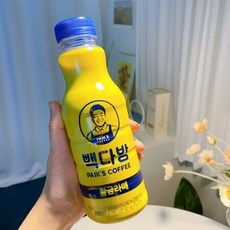 [빽다방] 황금라떼 450ml, 4개