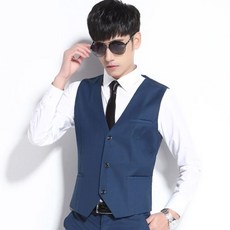 가을 슬림 정장 베스트 남성 정장 조끼 비즈니스 캐주얼 커리어 정