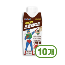 짱구 액션가면 프로틴액트 초코맛 단백질음료 330ml x 10개