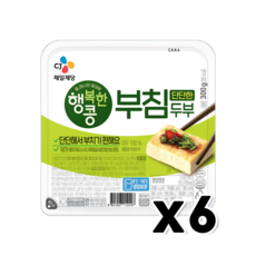 CJ 행복한콩 단단한 부침두부, 6개, 300g