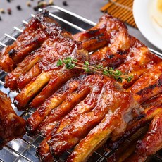 간장바베큐 쪽갈비 2인분 캠핑음식 반찬 밀키트, 1개, 500g