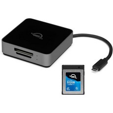 OWC 512GB Atlas Pro CFExpress 4.0 Type B Card with Thunderbolt (USB-C) 번들 및 Dual SD 카드 리더/라이터 (2개)