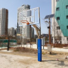 우리스포츠산업 고정식농구대(각기둥), 스텐