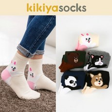 [국내생산] KIKIYA 여성 궁디팡팡 양말