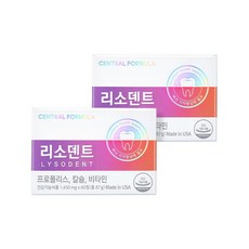 센트럴포뮬러 리소덴트 프리미엄 60정 X2개 치아건강 프로폴리스, 2개