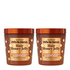 Garnier Whole Blends 헤어 허니 젤리 웨이브 및 곱슬머리를 정의하기 위한 젤 최대 100시간 컬 선명도 곱슬머리 제어 깊은 수분 400ml(13.5온스), Garnier Whole Blends 헤어 허니 젤리,, 1개, 400ml