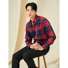 [빈폴] [Essential] 헤릿 체크 셔츠 레드 (BC5164E066)