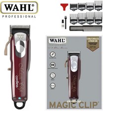 Wahl 전문 무선 매직 클립 헤어 클리퍼 100 분 이상 실행 시간 5 성급, Wahl 8148016+영국 플러그