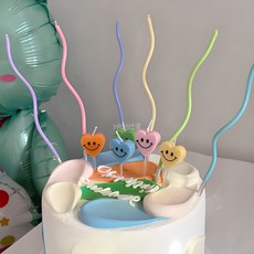 기억의소품 우유 파스텔 꼬불초 생일초, 3세트 3팩