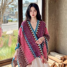 몽골 판초 망또 케이프 어깨가디건 숄가디건