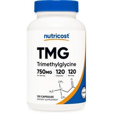 뉴트리코스트 TMG트리메틸글리신 750mg 120캡슐, 120정, 3개