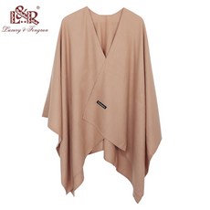 2020 새로운 패션 캐시미어 겨울 여성 판쵸 스카프 여성 솔리드 목도리 케이프 풀라 드 Femme Pashmina 여성 Bufanda Mujer Sjaal|여성용 스카프|