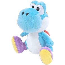 Little Buddy 1219 슈퍼 마리오 올스타 컬렉션 라이트 블루 요시 플러시 17.8cm7인치 15.2cm6인치, Little Buddy 1219 슈퍼 마리오 올스타 컬, 1개