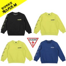 [현대백화점]게스키즈M G08KDT061 소매나염 레터링 기모 맨투맨 티셔츠 남여 공용 겨울 긴팔