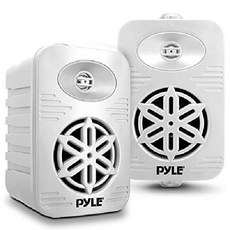 Pyle Usa 실내 실외 스피커 가정 보트 데크 파티오 풀사이드 PDWR35BK 블랙, 4 Inches_스피커 |