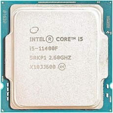 CPU 프로세서 인텔 코어 I511400FI5 11400F 2.6GHz 6코어 12스레드 L312M 65W LGA 1200 - 11400f