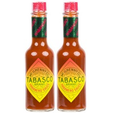 미국직배송 2병 타바스코 하바네로 핫소스 5oz (148ml) Tabasco Habanero Sauce, 148ml, 2개