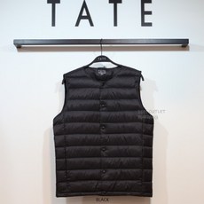 TATE NC02 2WAY 넥라인 경량 패딩 조끼 KAAW9-UVT900