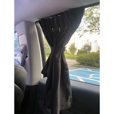 테슬라 커텐 풀세트 모델3 모델y 햇빛가리개 카시트자외선차단 차박 캠핑, 4개, 블랙(풀세트)