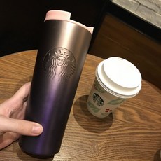 스타벅스 안새는 SS 스벅 명품 텀블러 보온 대형 텀플러 선물 대용량 스텐 컵, 473ml, 릴리프여신화이트