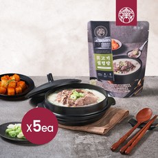 [한촌설렁탕] 더블랙 진 고기설렁탕 600g X 5팩 (신선냉동)