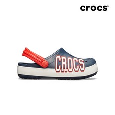 크록스(CROCS) 크록스공식 아동 CROCBAND LOGO CLOG K NAVY (19SKBS205533)