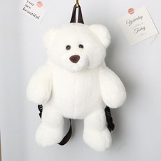 곰돌이 가방 여성 인형 뽀글이 백 학생 백팩 곰 애니메이션 핸드폰가방 엽기적