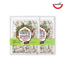 [세미원푸드] 이화맛집손만두(고기/김치/고기+김치) 1.5kg x 2팩