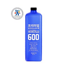 프리미엄파워 완전연소유도제 에코번 D600 _ 경유용(연료600L용) 세정제 0% 무독성 연비향상 출력증강 매연감소 노킹방지 국내유일의 친환경 바이오 인증제품.200, 1개