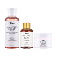 [3종세트] 띵코 콜라겐 리턴 기초 화장품 (토너 150ml+앰플 80ml+크림 50ml) 1세트, 1SET