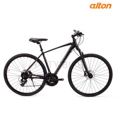 2023년 알톤 알시티엔도24 하이브리드 자전거 유압식 입문용, 매트 다크그레이, 480mm, 완전조립 후 배송