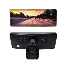 Master Tailgaters 7인치 LCD 스크린이 있는 8인치 OEM 프레임리스 백미러 | 범용 핏 마운트 4개의 비디오 입력 자동 조절 밝기 눈부심 방지 풀 오리지널 미러