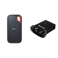 SanDisk 1TB 익스트림 휴대용 외장 SSD - USB-C USB 3.1 - SD SSDE60-1T00-, 상세내용참조, 상세내용참조