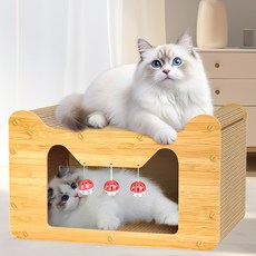 wellstar 고양이 집 스크래쳐 숨숨집 공놀이 장난감 소파형 고양이하우스, 1개, gray